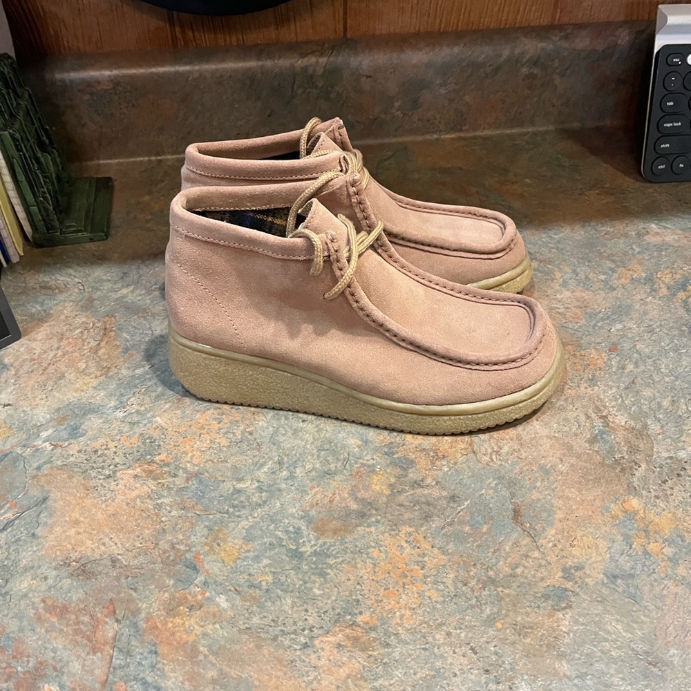 Soda size 9 new suede leather upper lace up ankle boots 3131 - Picture 3 of 10